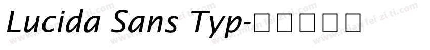 Lucida Sans Typ字体转换